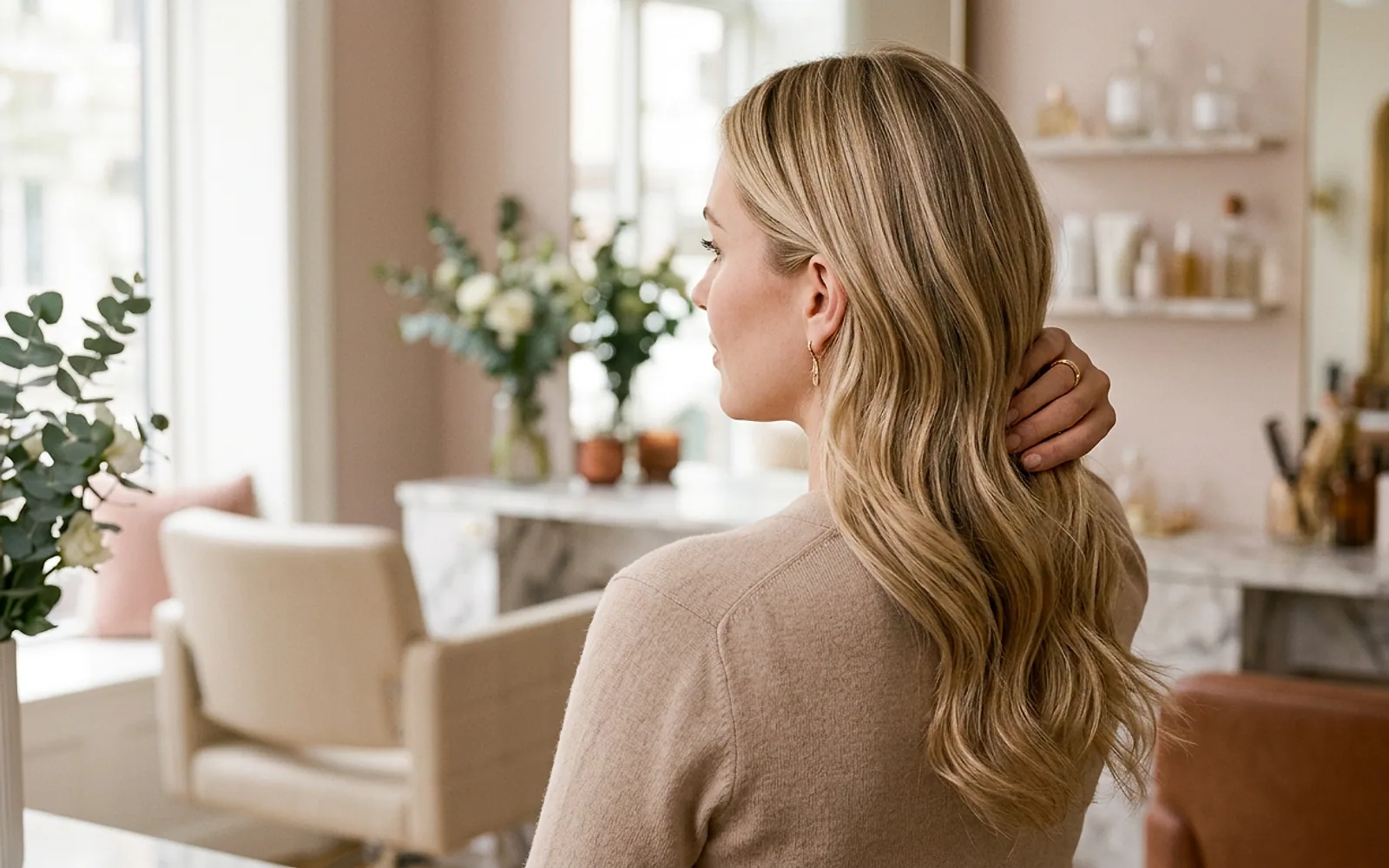 Mechas loiras com dimensão e brilho feitas no salão Miss Hair